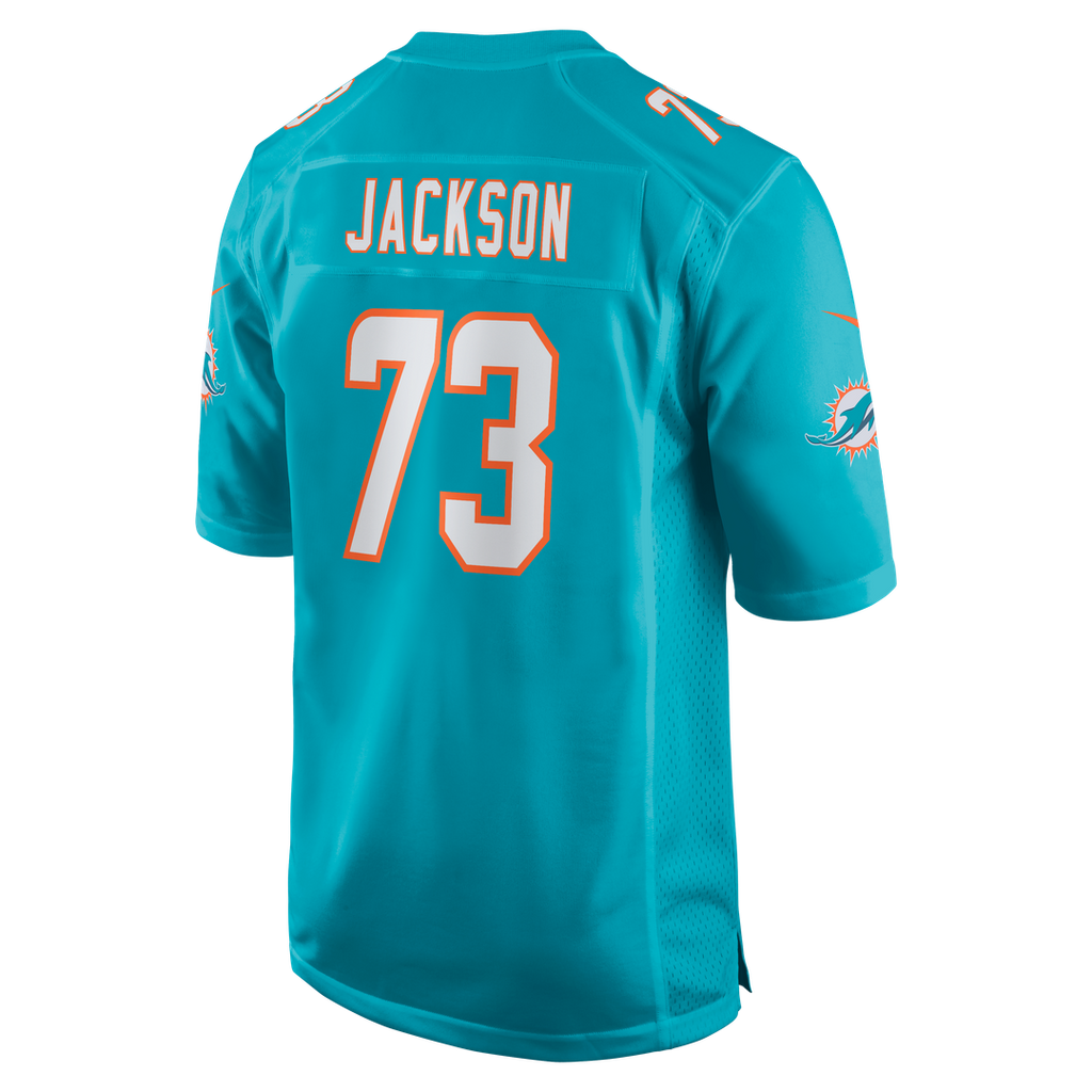 Men's Miami Dolphins Austin Jackson Nike Aqua Game Jersey