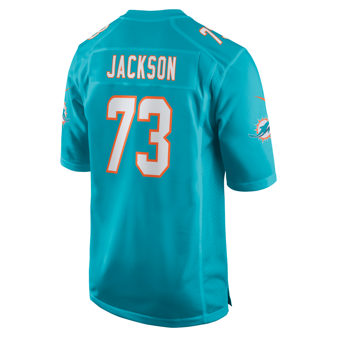 Men's Miami Dolphins Austin Jackson Nike Aqua Game Jersey