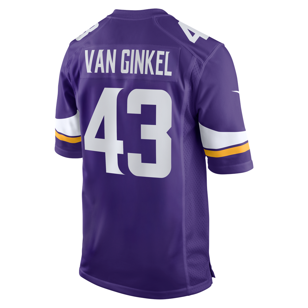 Men's Minnesota Vikings Andrew Van Ginkel Nike White Alternate Game Jersey