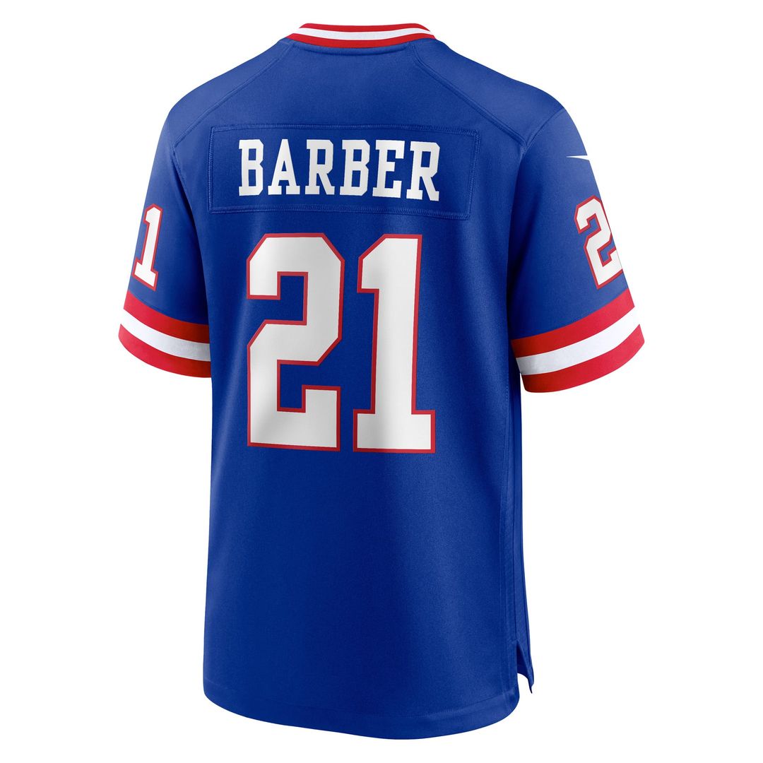 Men's New York Giants Tiki Barber Nike Royal Retired Player Alternate Game Jersey