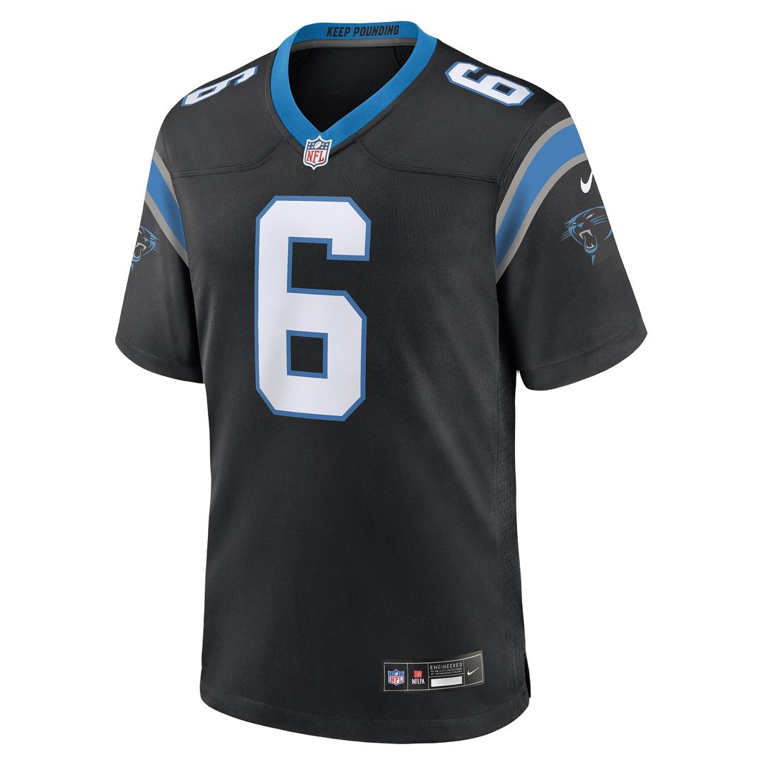 Men's Carolina Panthers Sam Martin Nike  Black Team Game Jersey