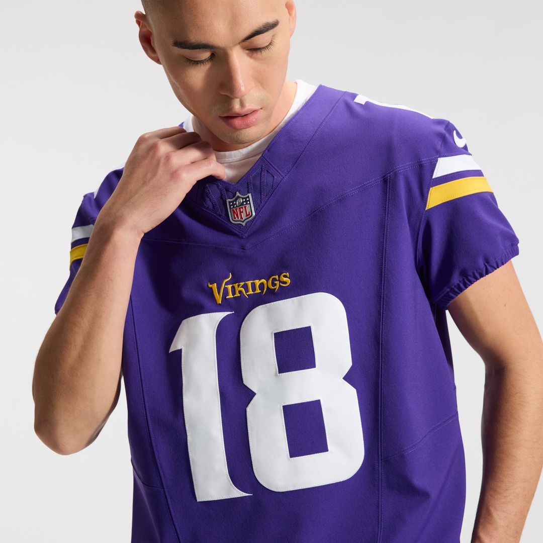 Men's Minnesota Vikings Justin Jefferson Nike Purple Team Vapor F.U.S.E. Elite Jersey