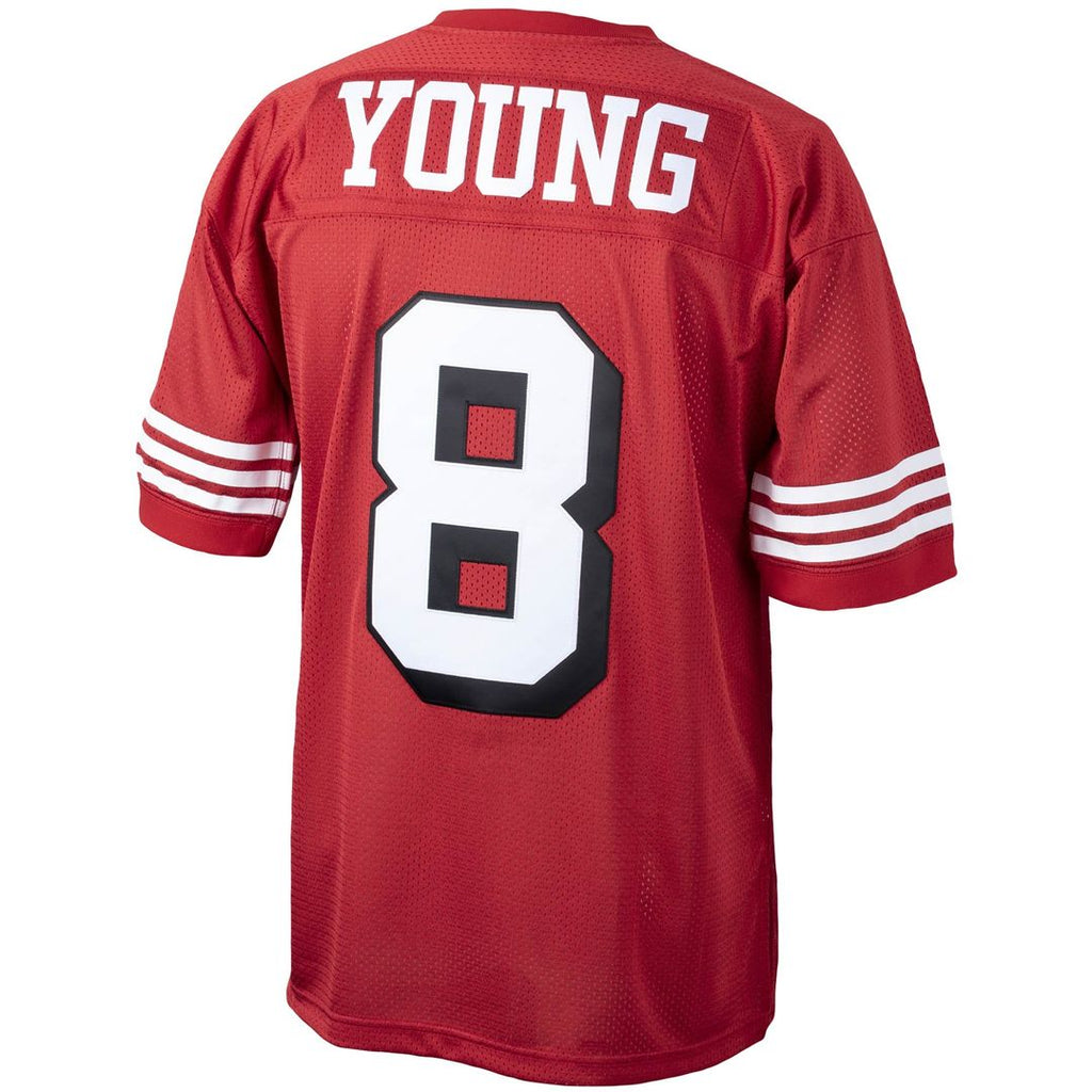 Men's San Francisco 49ers 1994 Steve Young Mitchell & Ness Scarlet Authentic Throwback Retired Player Jersey