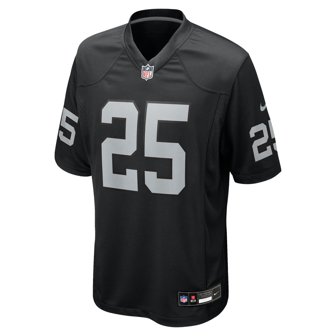 Men's Las Vegas Raiders Decamerion Richardson Nike  Black Team Game Jersey