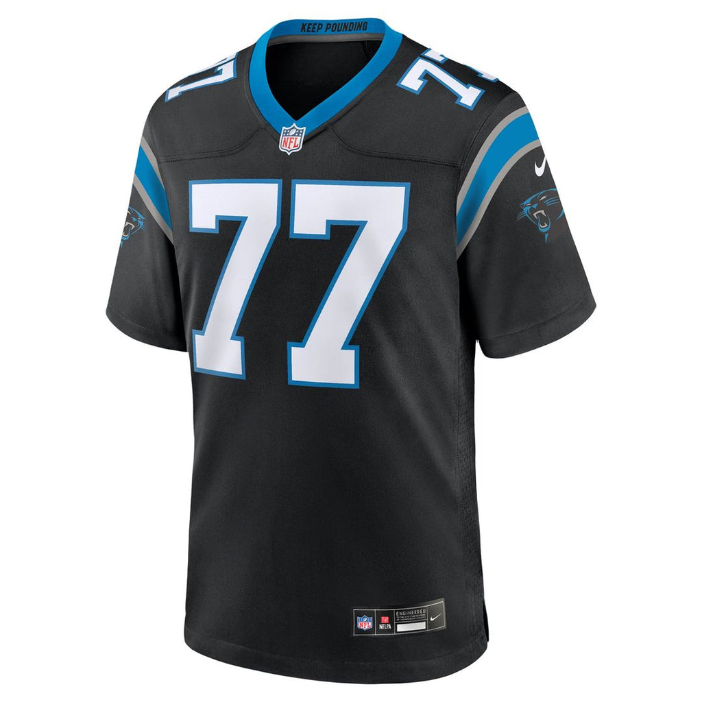 Men's Carolina Panthers Yosh Nijman Nike  Black  Game Jersey