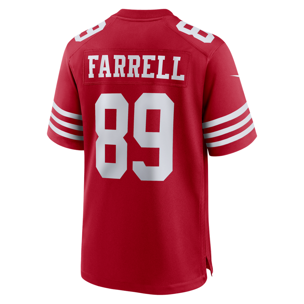 Men's San Francisco 49ers Luke Farrell Nike  Scarlet Team Game Jersey