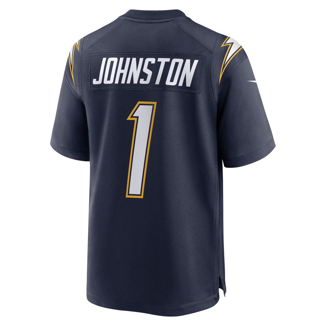 Men's Los Angeles Chargers Quentin Johnston Nike Navy Alternate Super Chargers Game Player Jersey