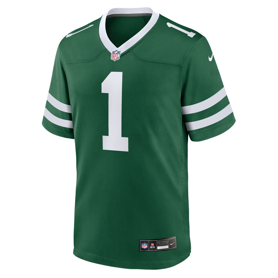 Men's New York Jets David Bailey Nike Legacy Black Alternate Game Player Jersey