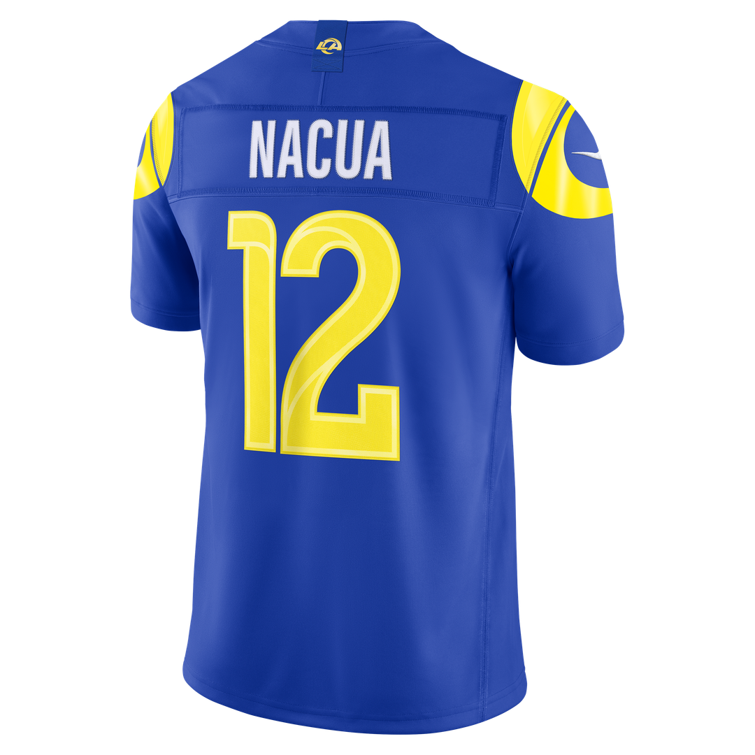 Men's Los Angeles Rams Puka Nacua Nike Royal Team Vapor F.U.S.E. Stitched Limited Jersey
