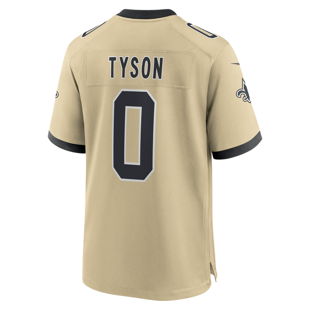 Men's New Orleans Saints Jordyn Tyson Nike Gold Alternate Game Jersey