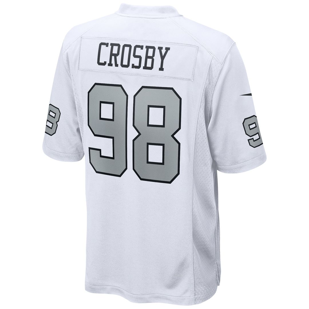 Men's Las Vegas Raiders Maxx Crosby Nike Black Game Jersey