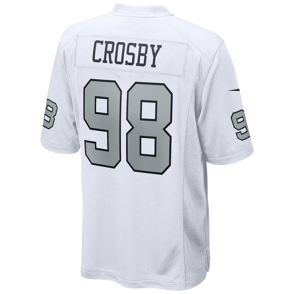 Men's Las Vegas Raiders Maxx Crosby Nike White Alternate Game Jersey