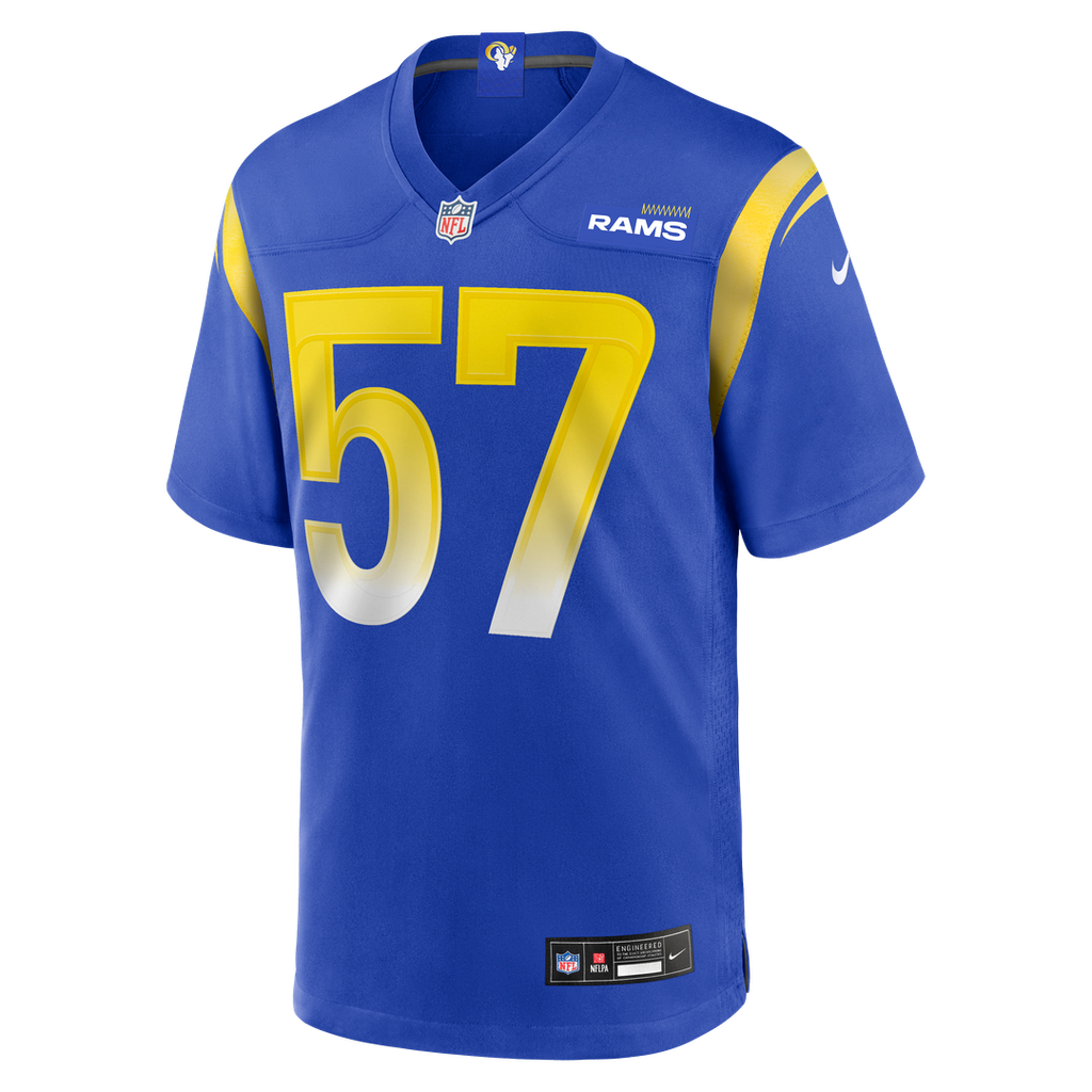 Men's Los Angeles Rams Ty Hamilton Nike  Royal Team Game Jersey