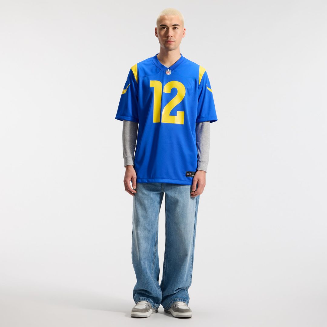 Men's Los Angeles Rams Puka Nacua Nike White White Game Player Jersey