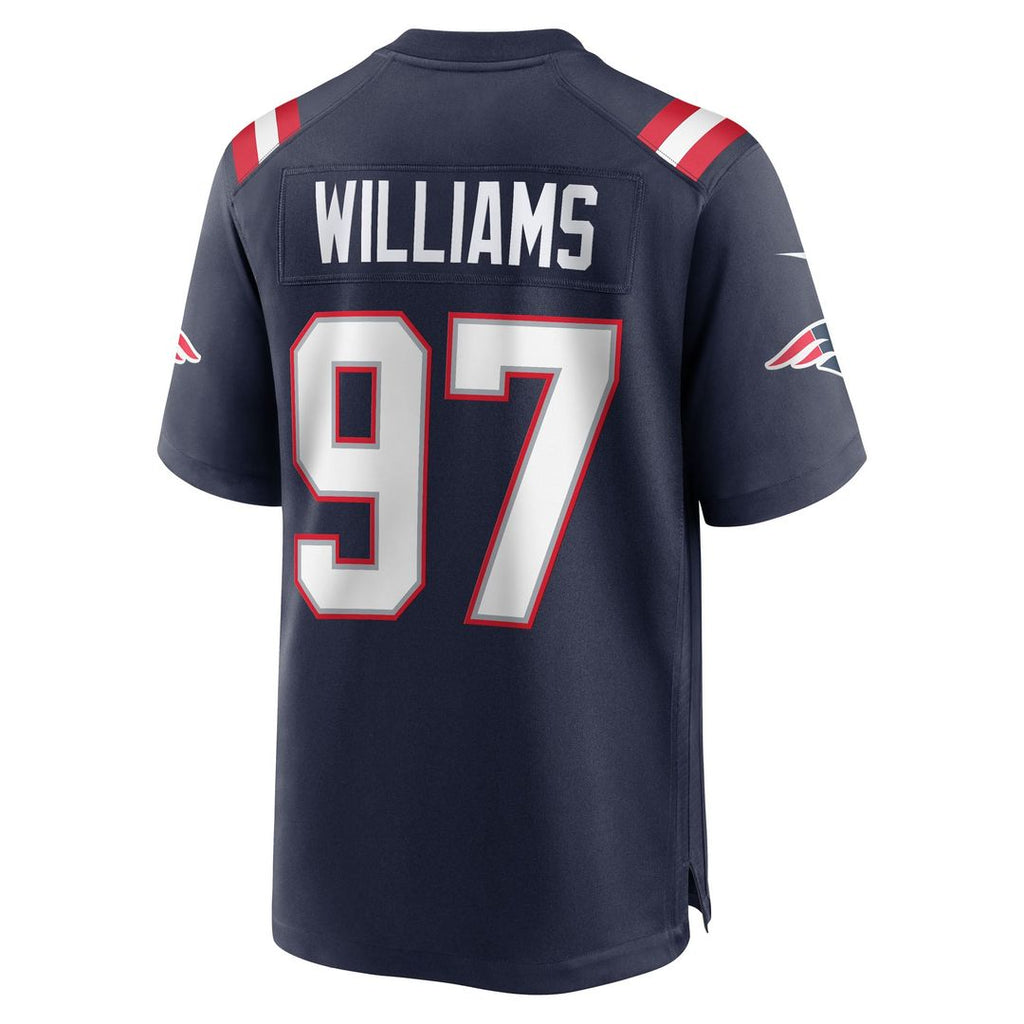 Men's New England Patriots Milton Williams Nike Navy Game Player Jersey