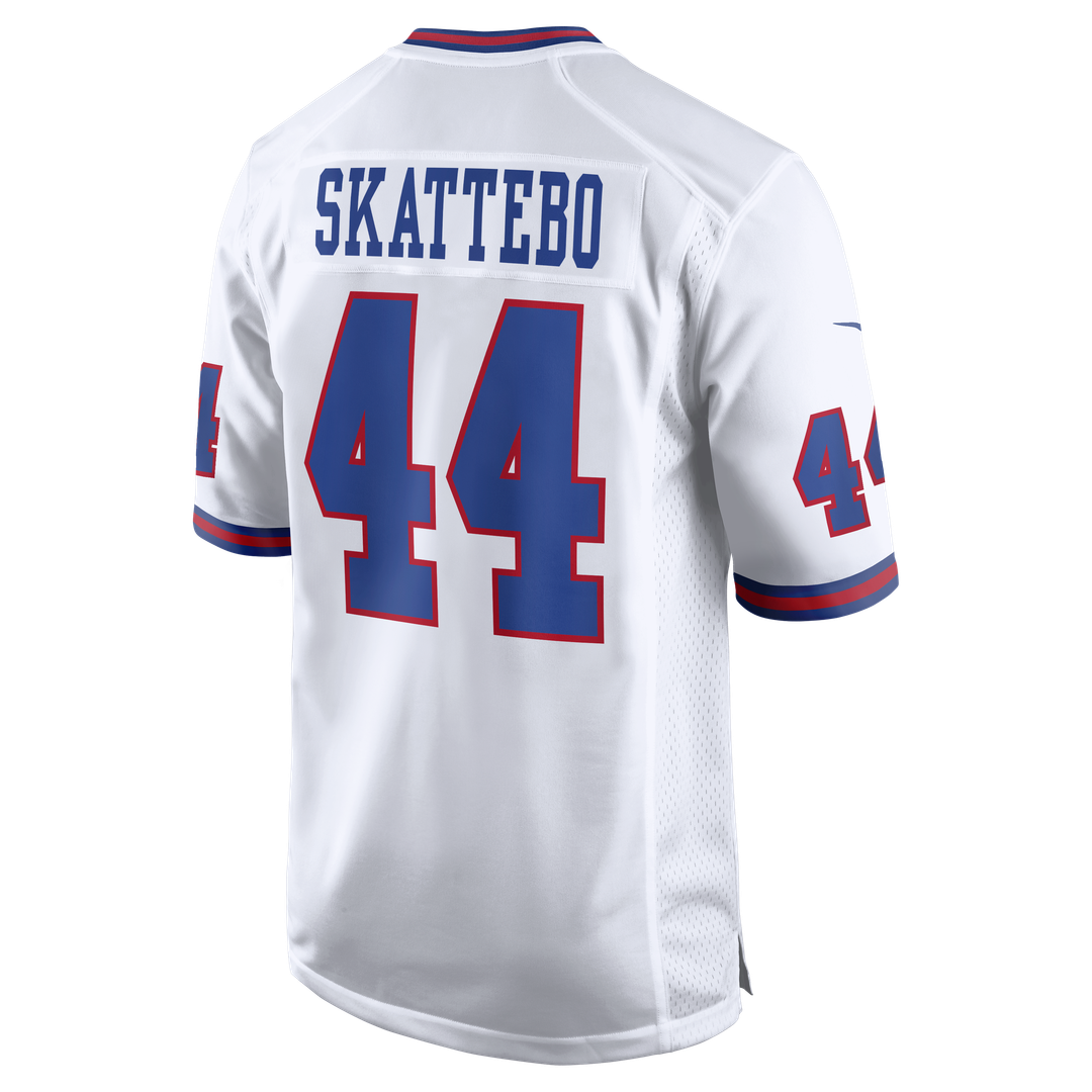 Men's New York Giants Cam Skattebo Nike White Alternate Vintage White Game Jersey