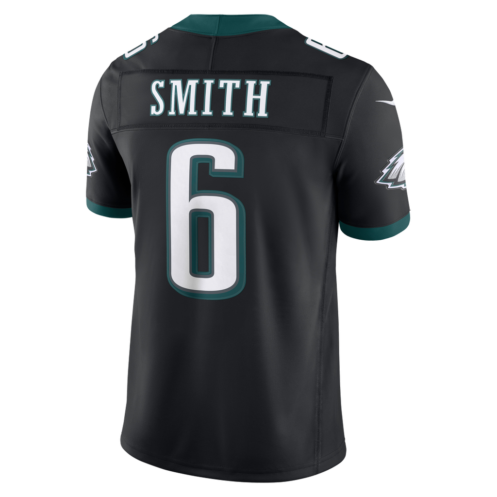 Men's Philadelphia Eagles DeVonta Smith Nike Black Alternate Vapor F.U.S.E. Stitched Limited Jersey