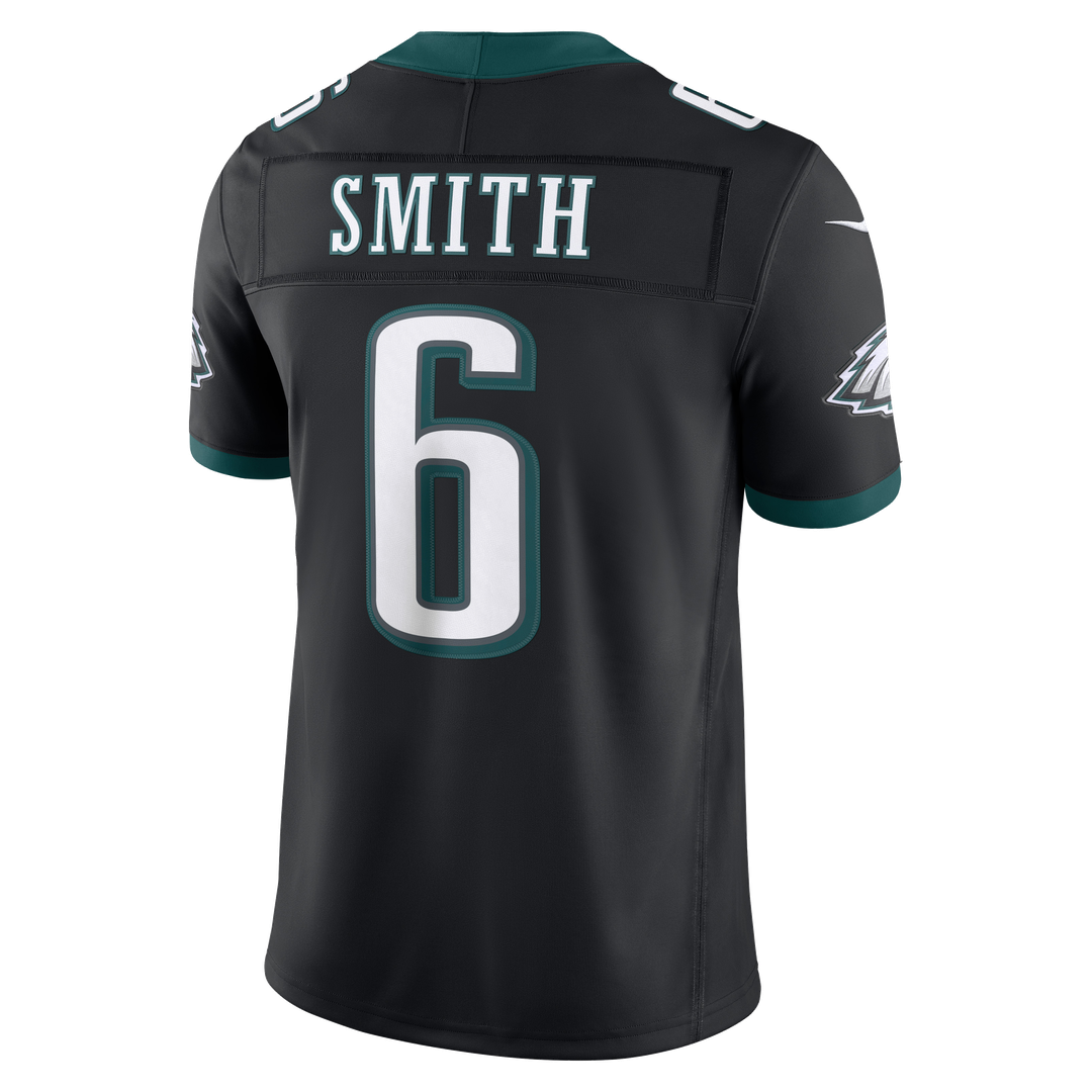 Men's Philadelphia Eagles DeVonta Smith Nike Black Alternate Vapor F.U.S.E. Stitched Limited Jersey