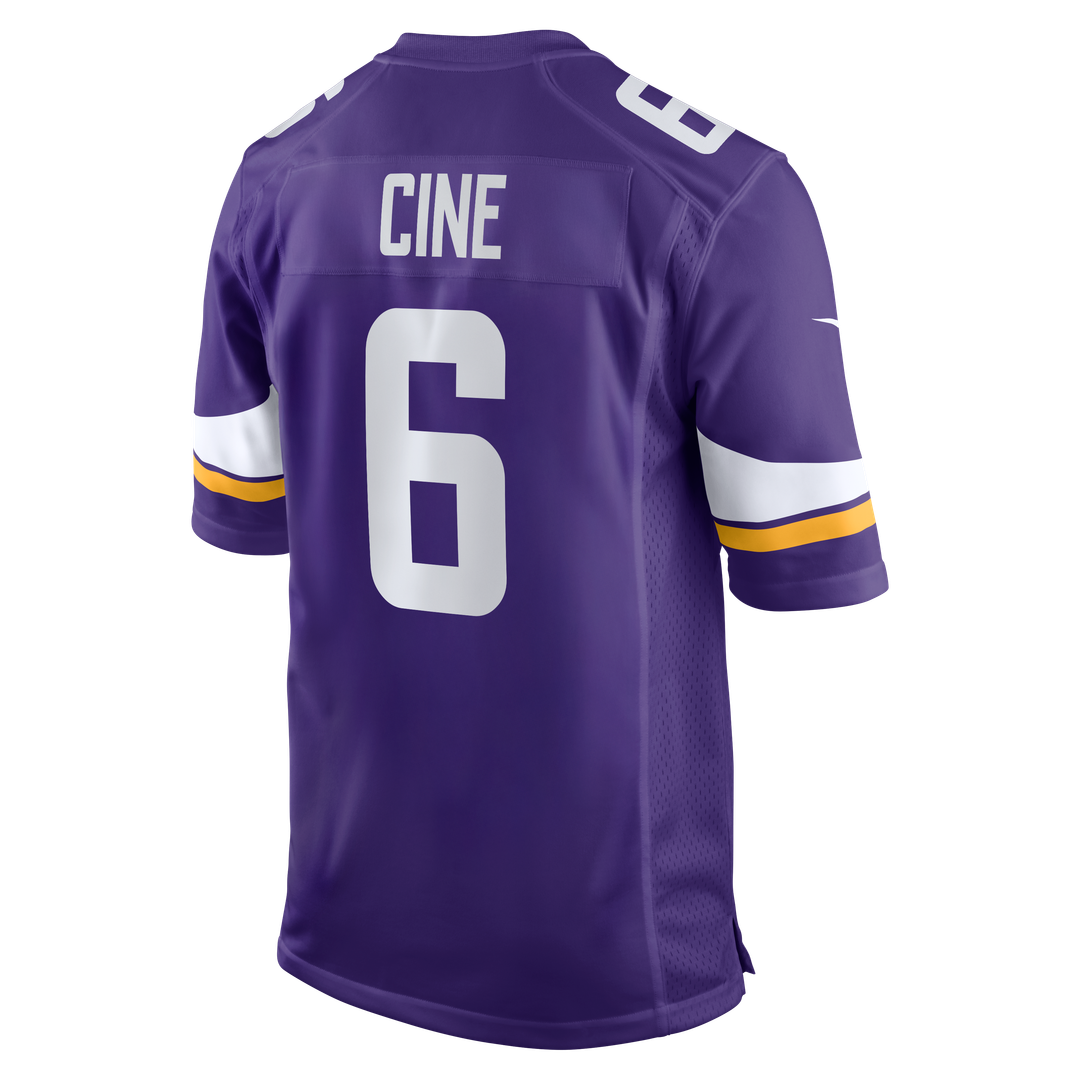 Men's Minnesota Vikings Lewis Cine Nike Purple Game Player Jersey