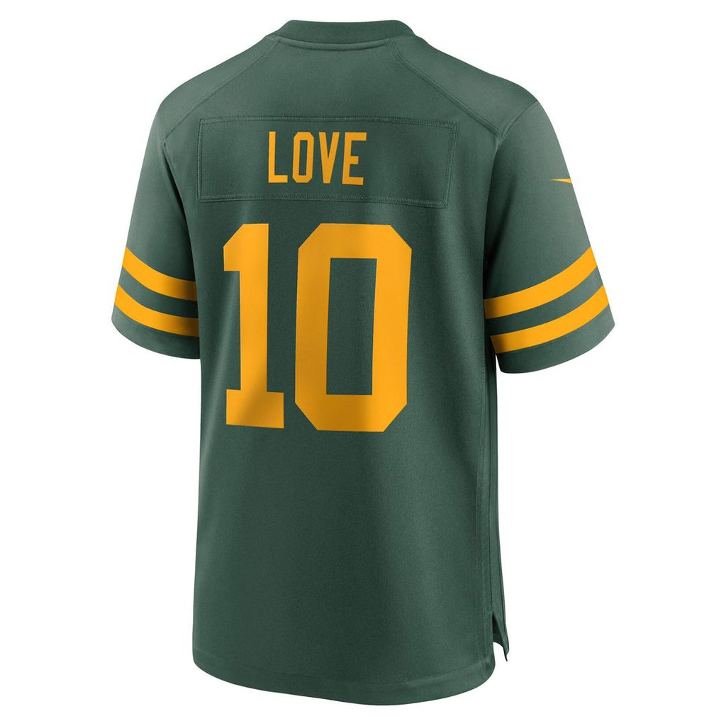 Men's Green Bay Packers Jordan Love Nike  Green Alternate Game Jersey