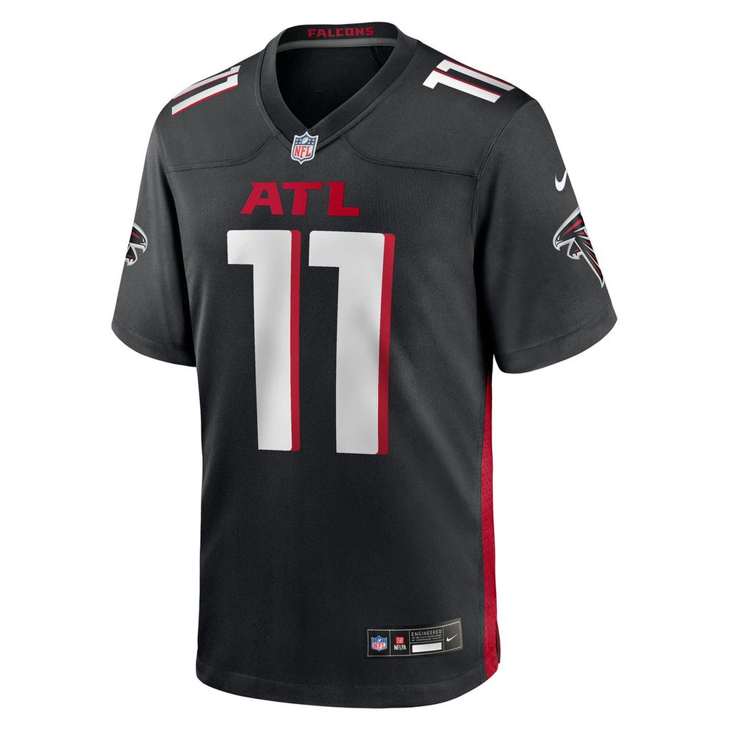 Men's Atlanta Falcons Jalon Walker Nike Black Team Game Jersey