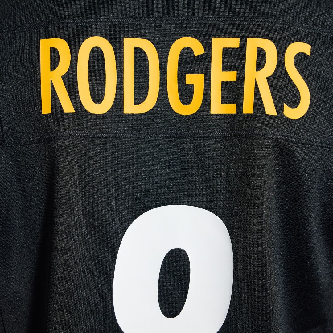 Men's Pittsburgh Steelers Aaron Rodgers Nike Gold Alternate 1933 Throwback Game Jersey