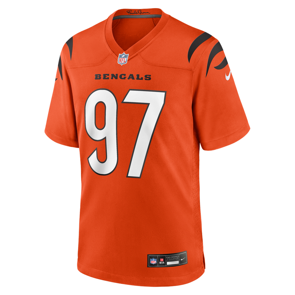 Men's Cincinnati Bengals Dexter Lawrence II Nike Black Game Jersey