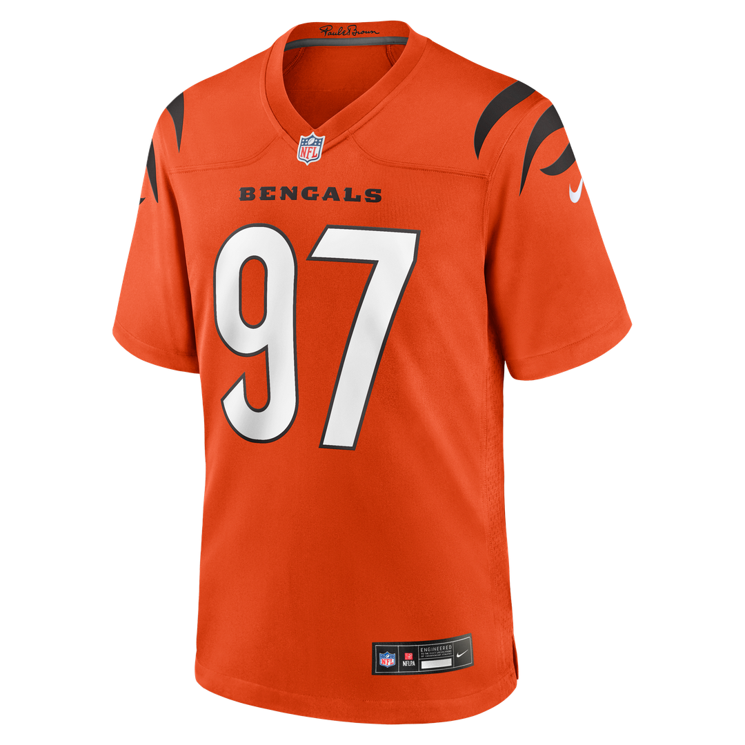 Men's Cincinnati Bengals Dexter Lawrence II Nike Black Game Jersey