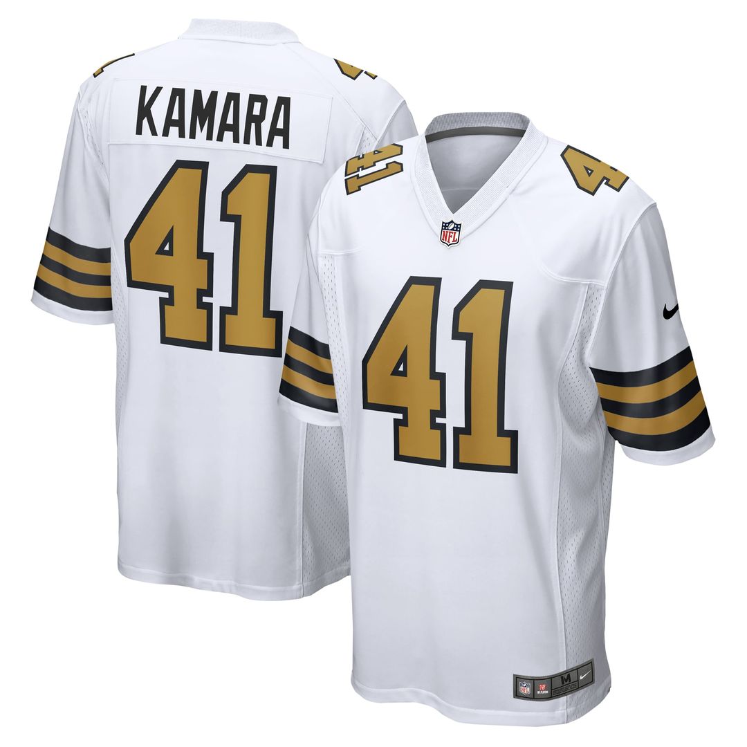 Men's New Orleans Saints Alvin Kamara Nike Gold Gameday Golds Alternate Game Player Jersey