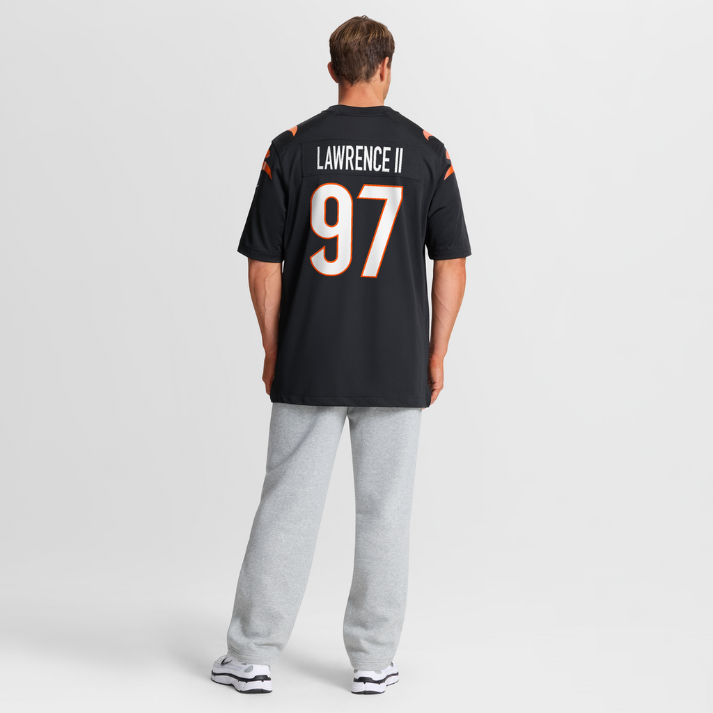 Men's Cincinnati Bengals Dexter Lawrence II Nike Black Game Jersey