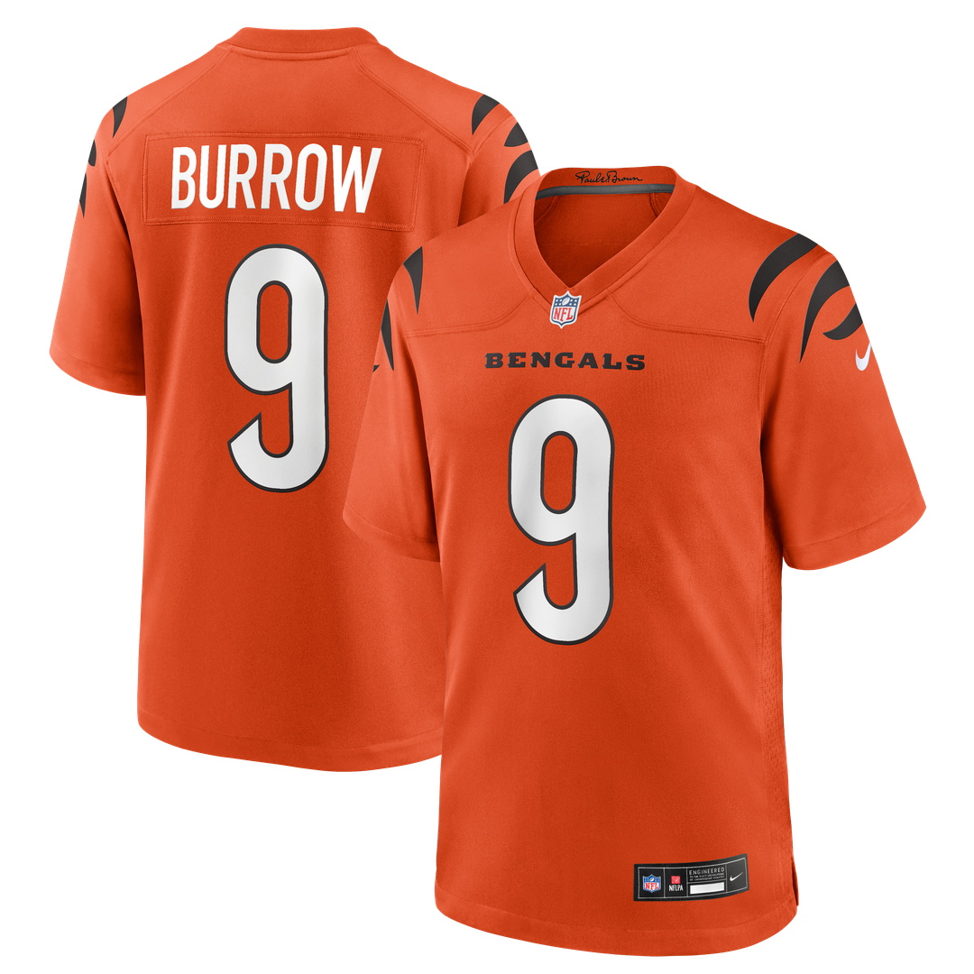 Men's Cincinnati Bengals Joe Burrow Nike Black Player Game Jersey