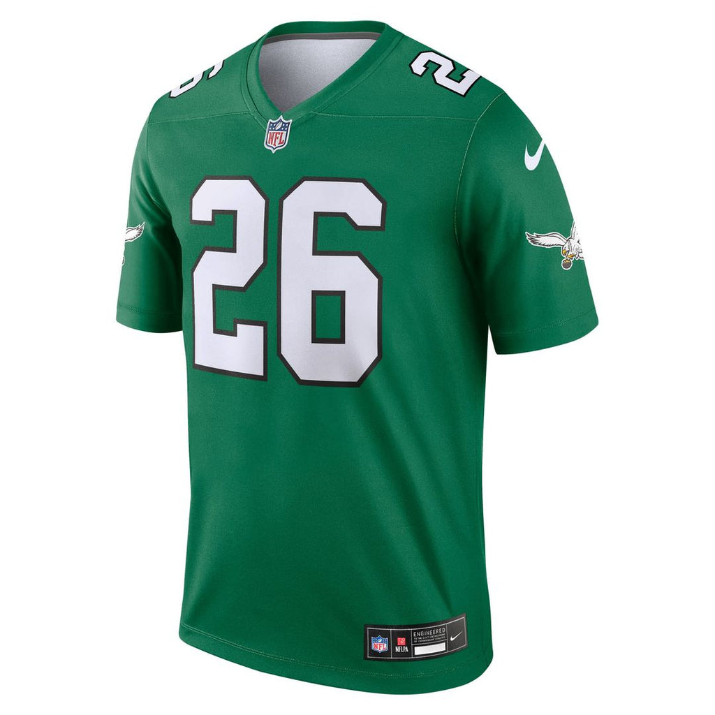 Men's Philadelphia Eagles Saquon Barkley Nike Kelly Green Legend Player Performance Top