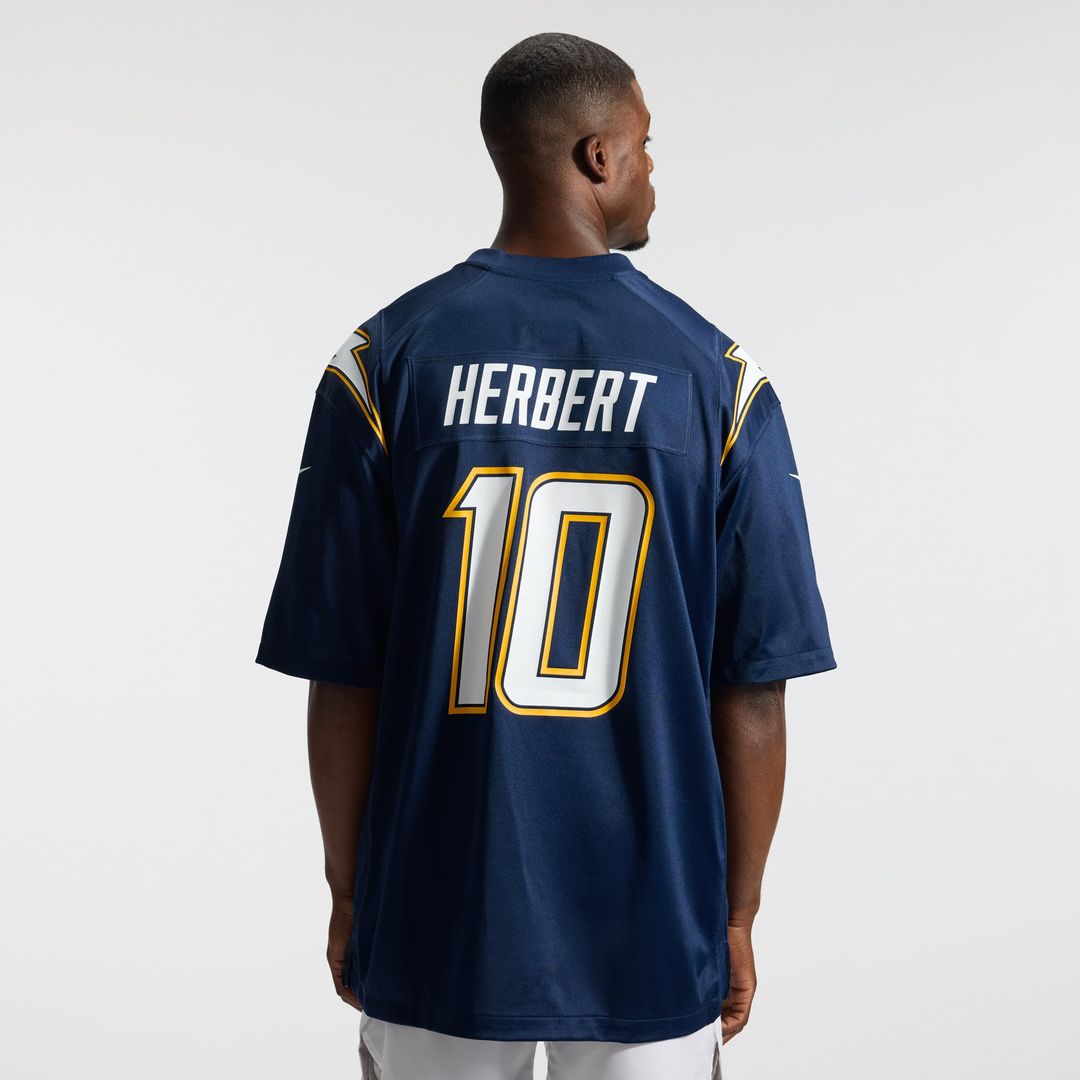 Men's Los Angeles Chargers Justin Herbert Nike Navy Alternate Super Chargers Game Player Jersey