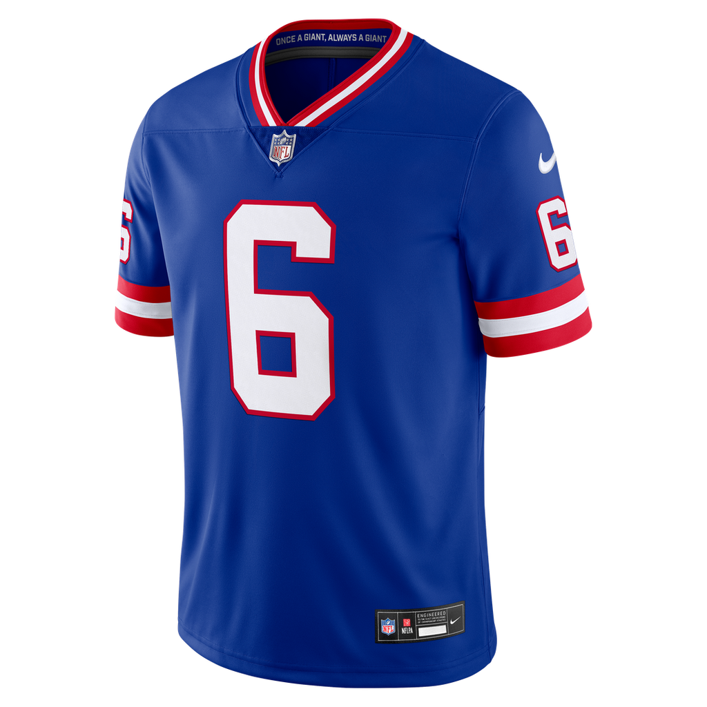 Men's New York Giants Jaxson Dart Nike White Vintage White Vapor Untouchable Stitched Limited Jersey