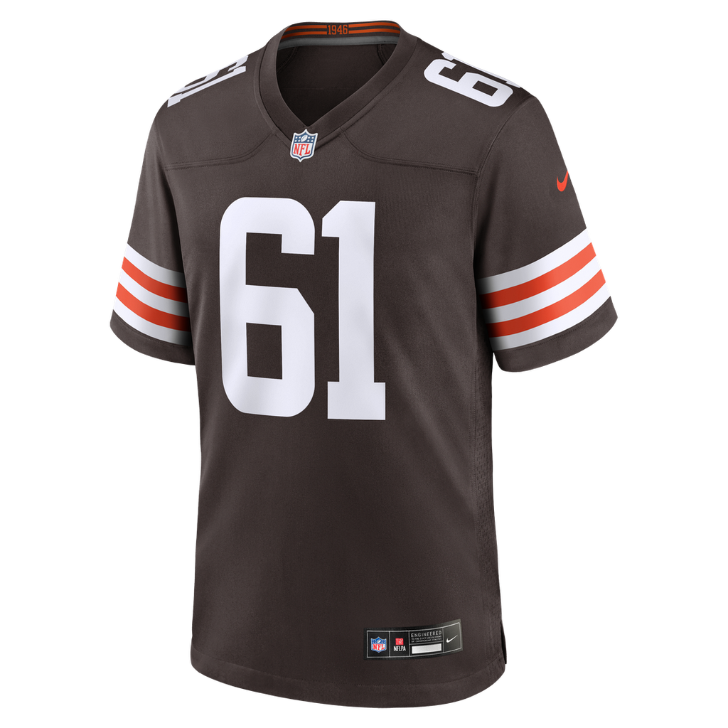Men's Cleveland Browns Chris Williams Nike Brown Team Game Jersey