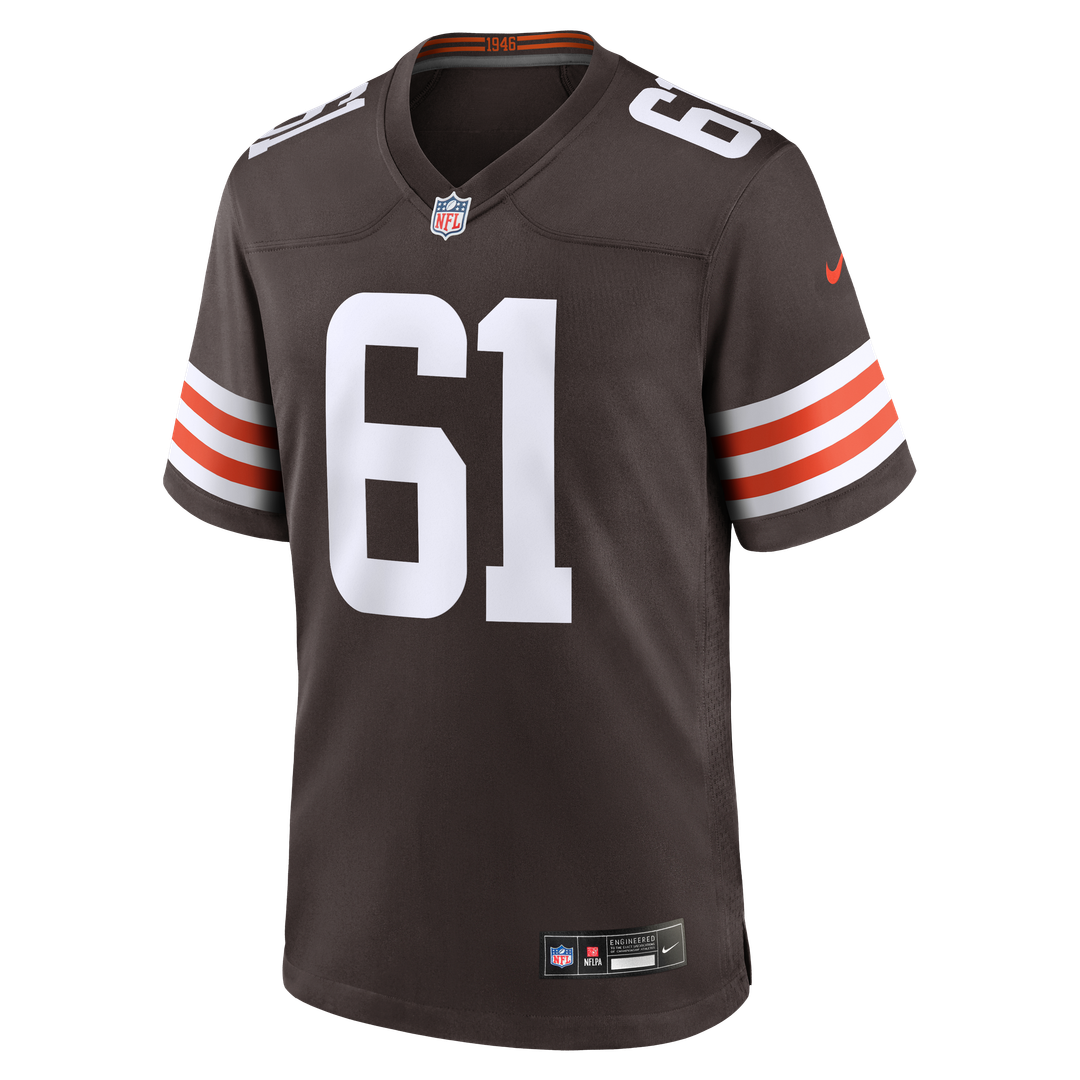 Men's Cleveland Browns Chris Williams Nike Brown Team Game Jersey