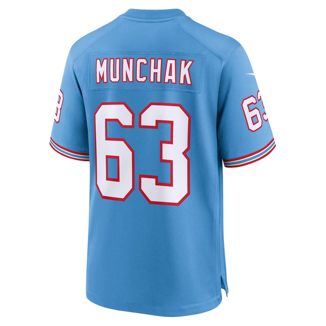 Men's Tennessee Titans Mike Munchak Nike Light Blue Retired Player Alternate Game Jersey