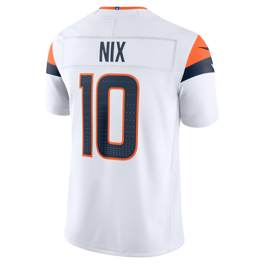 Men's Denver Broncos Bo Nix Nike Orange Alternate Mile High Collection 1977 Throwback Vapor F.U.S.E. Stitched Limited Jersey