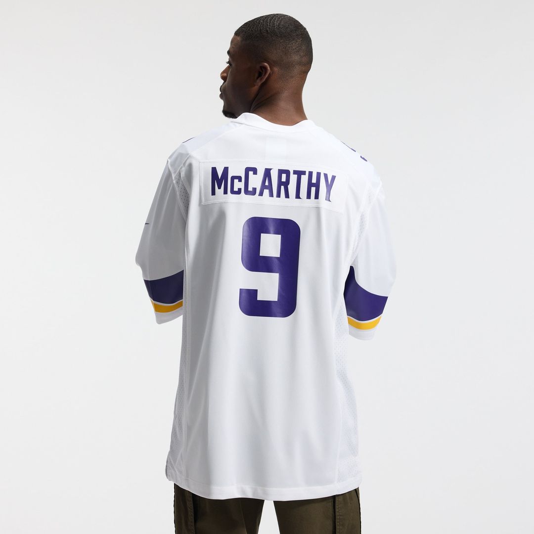 Men's Minnesota Vikings J.J. McCarthy Nike  White Game Jersey