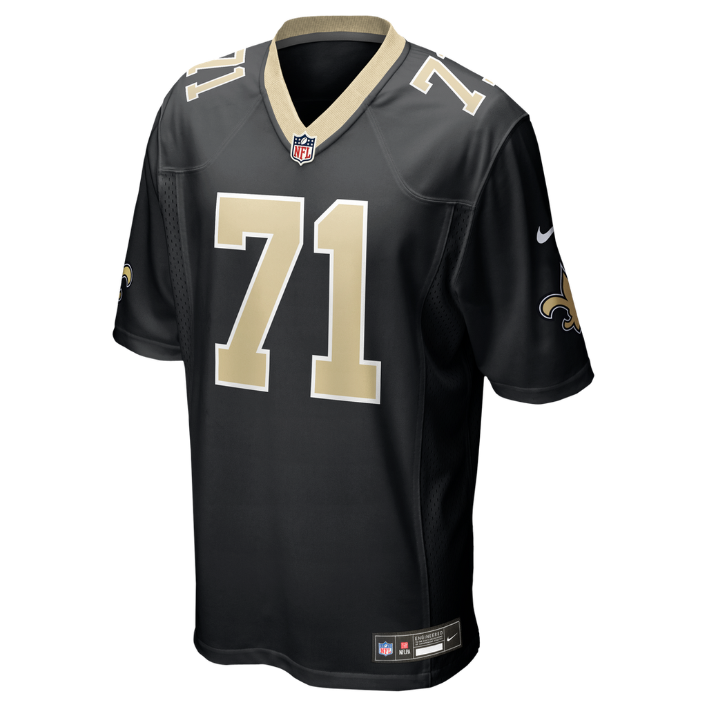 Men's New Orleans Saints Kelvin Banks Jr. Nike Black Game Player Jersey