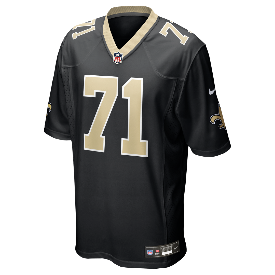 Men's New Orleans Saints Kelvin Banks Jr. Nike Black Game Player Jersey