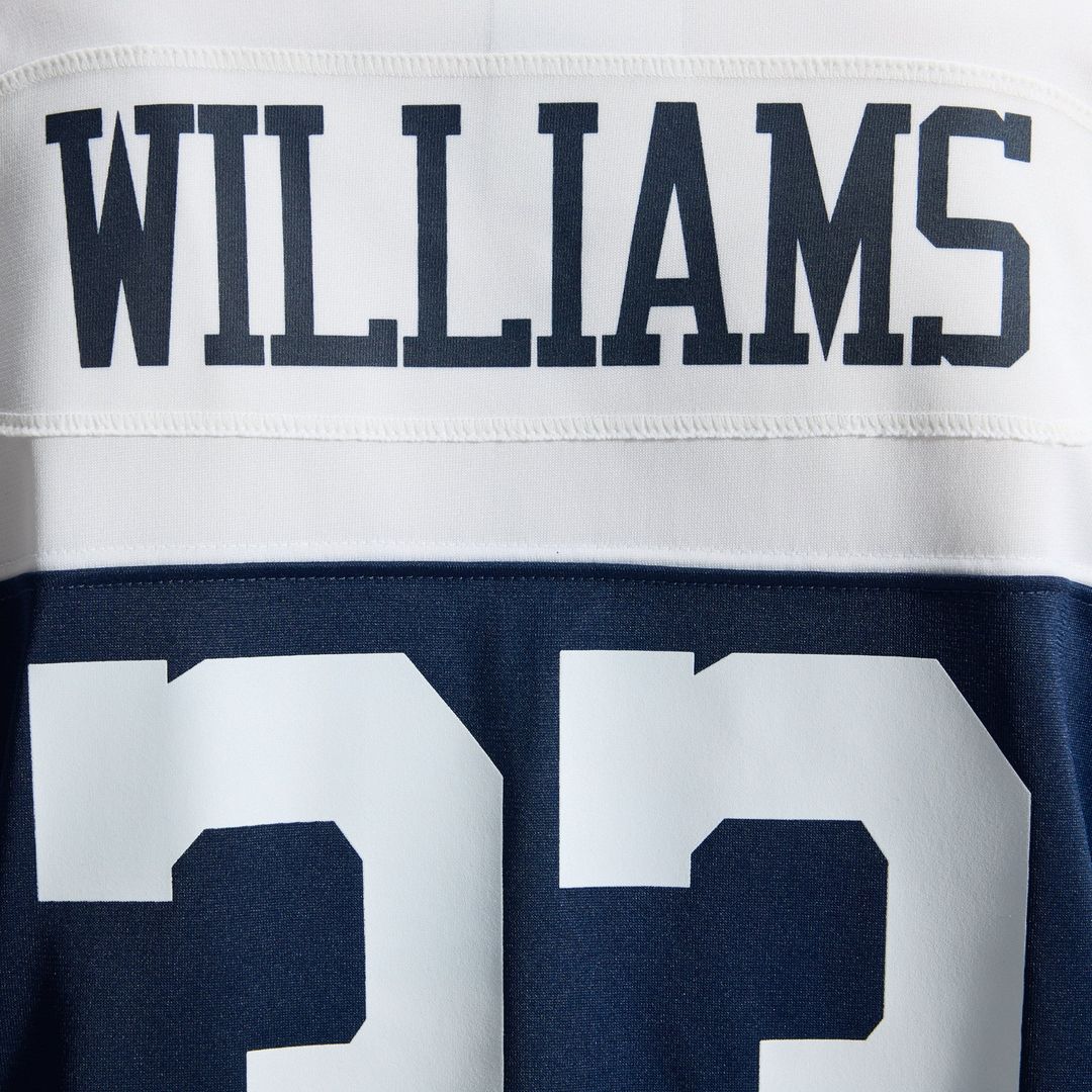 Men's Dallas Cowboys Javonte Williams Nike Navy Alternate Game Jersey