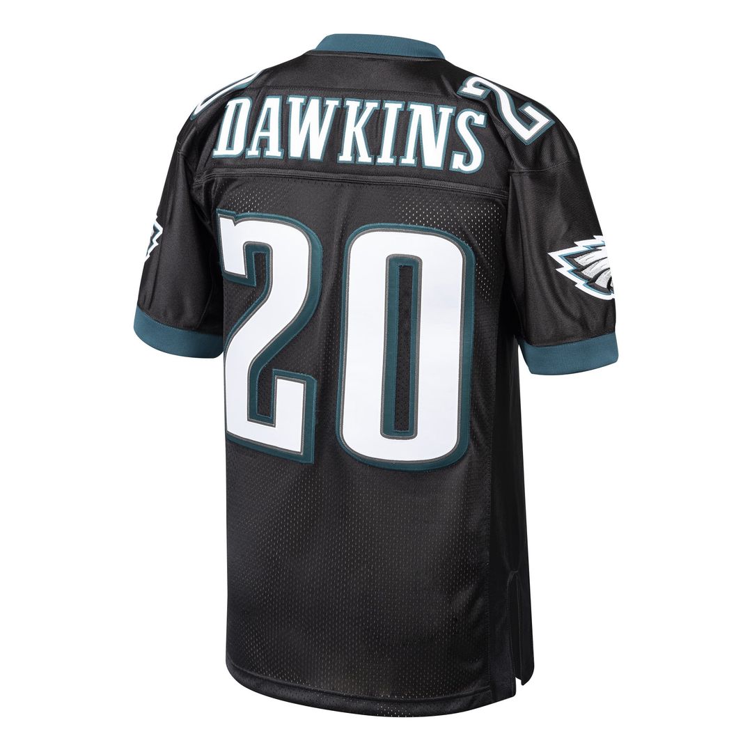Men's Philadelphia Eagles 2003 Brian Dawkins Mitchell & Ness Black Authentic Throwback Retired Player Jersey