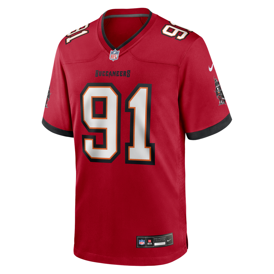 Men's Tampa Bay Buccaneers A'Shawn Robinson Nike Red Team Game Jersey