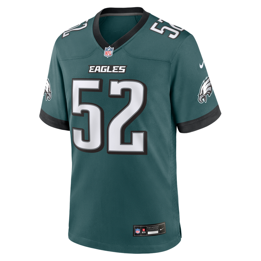 Men's Philadelphia Eagles Jonathan Greenard Nike Midnight Green Team Game Jersey