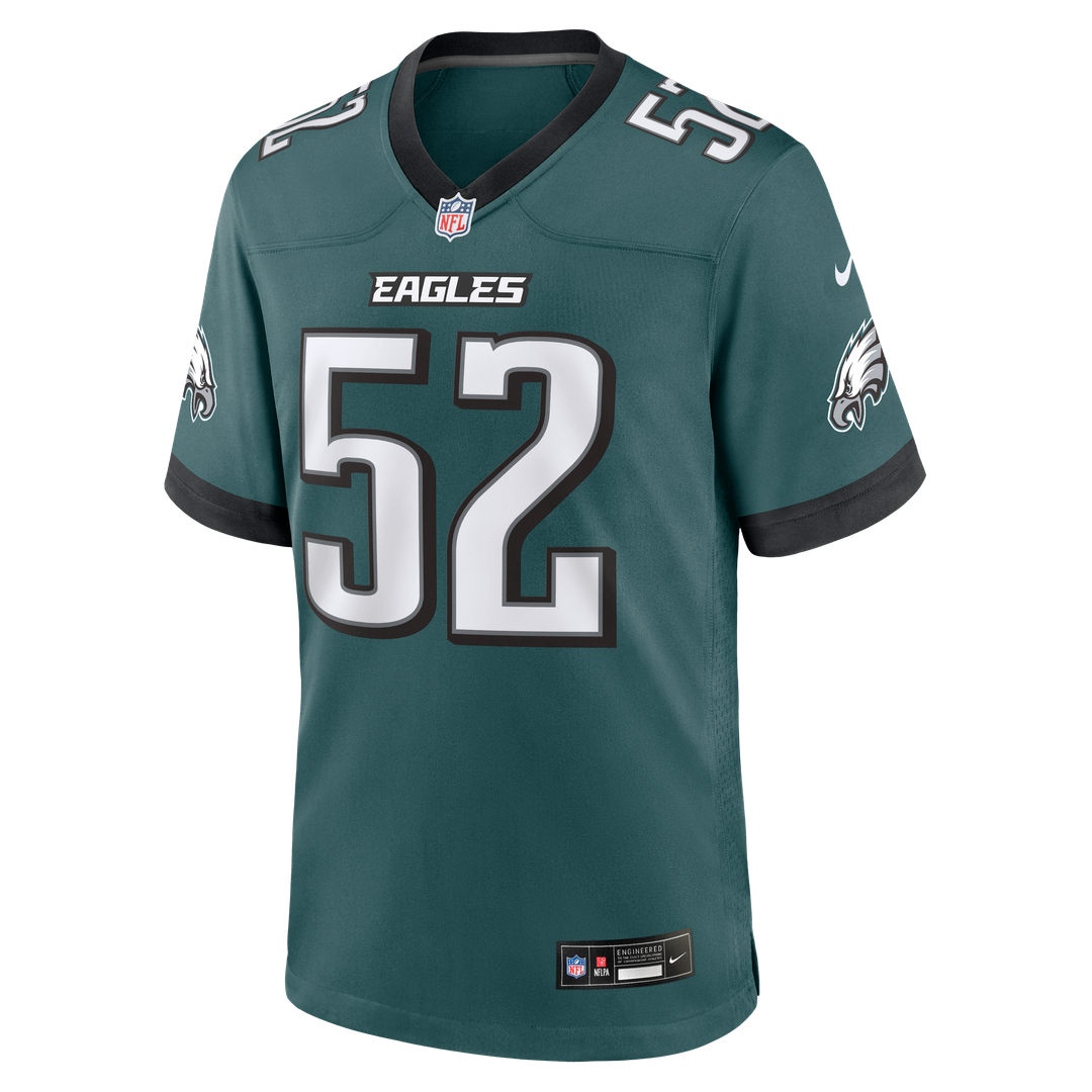 Men's Philadelphia Eagles Jonathan Greenard Nike Midnight Green Team Game Jersey
