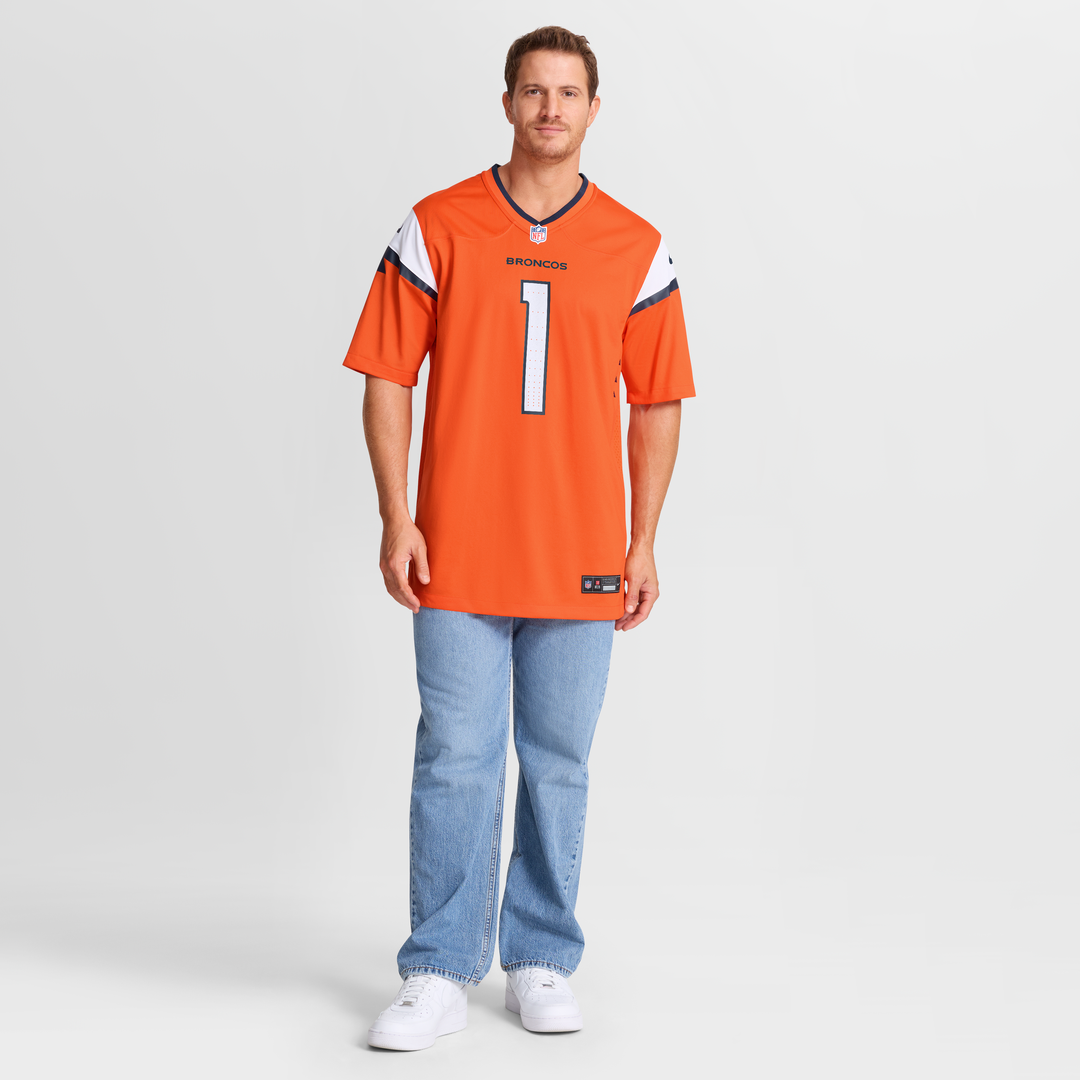 Men's Denver Broncos Evan Engram Nike  Orange Team Game Jersey