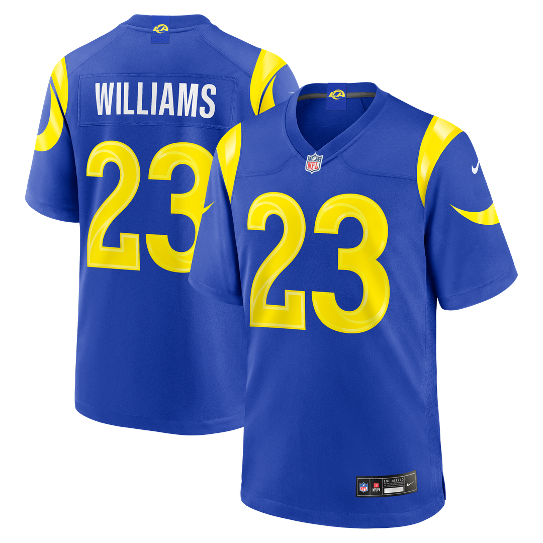 Men's Los Angeles Rams Kyren Williams Nike Classic Sol Game Jersey