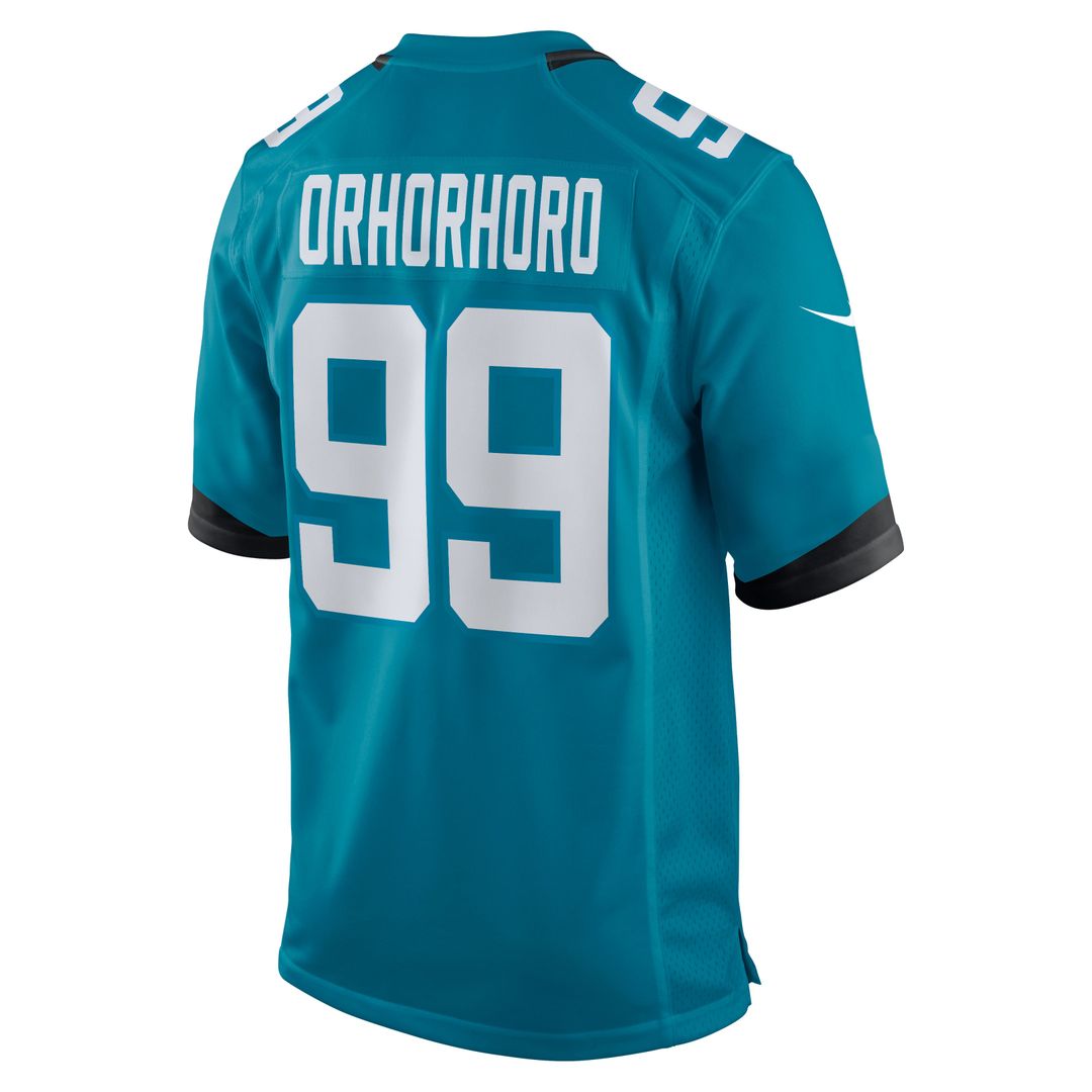 Men's Jacksonville Jaguars Ruke Orhorhoro Nike  Teal Team Game Jersey