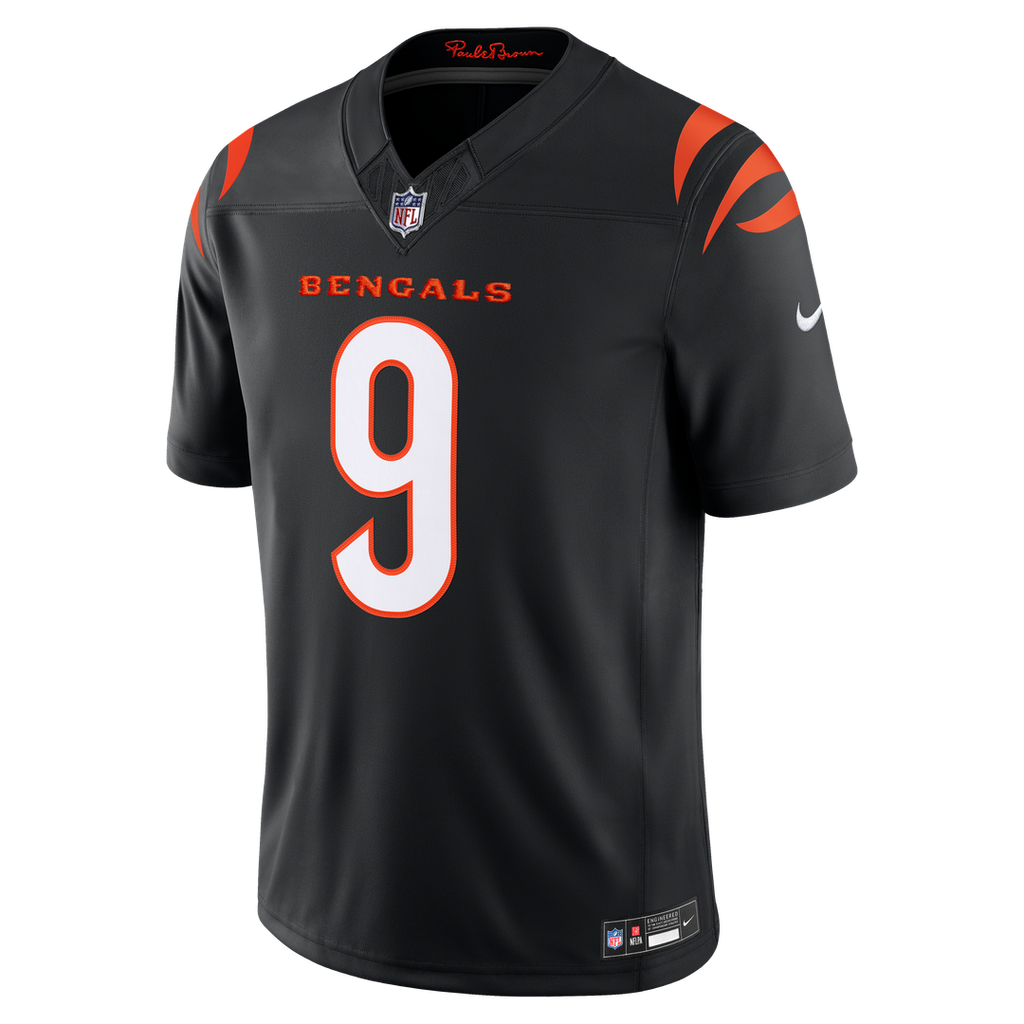 Men's Cincinnati Bengals Joe Burrow Nike Orange Alternate Vapor F.U.S.E. Stitched Limited Jersey
